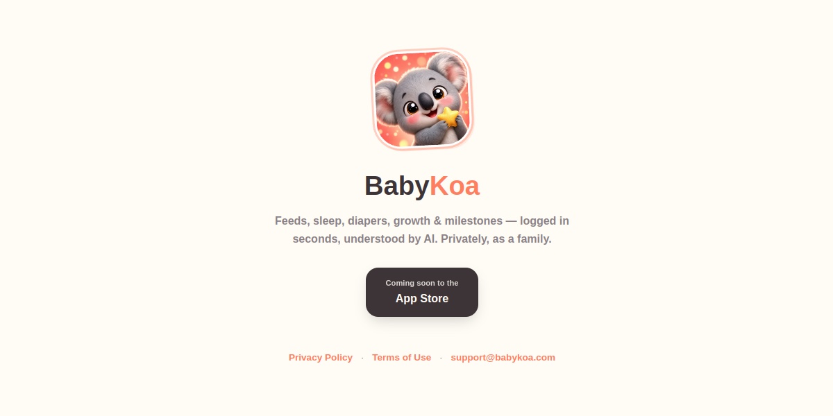 BabyKoa — yapay zekâ destekli bebek takip uygulaması